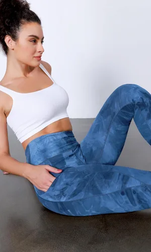Miniatura 5 de ODODOS - Leggings de yoga de cintura alta con bolsillos para mujer, pantalones de yoga deportivos con control de abdomen, no se transparentan