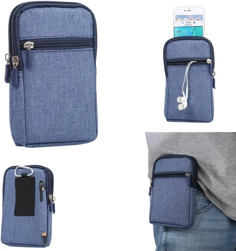 Miniatura 16 de Bolso cruzado universal para teléfono celular, bolsa de cinturón para deportes al aire libre, funda para llevar teléfono móvil, con correa