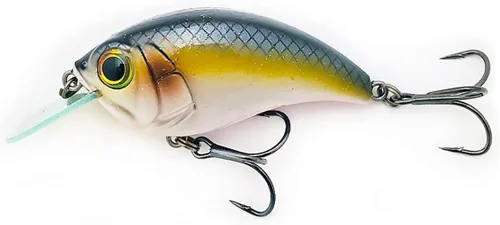 Bill Lewis Señuelo realista SB-57 3/8 OZ. Serie MDJ Squarebill Crankbait de anzuelo de pesca con ganchos Mustad Triple Grip Sábalo furtivo