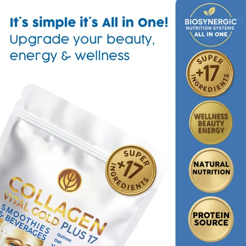 Miniatura 3 de Vital Life - Polvo de péptidos de colágeno – Colágeno hidrolizado con fórmula BioSynergy y 17 súper ingredientes, sabor a vainilla, 16 onzas, apoya