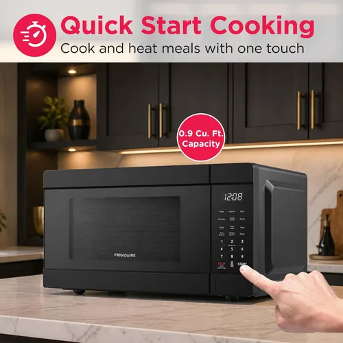 Miniatura 4 de FRIGIDAIRE Horno microondas de 0.9 pies cúbicos, negro