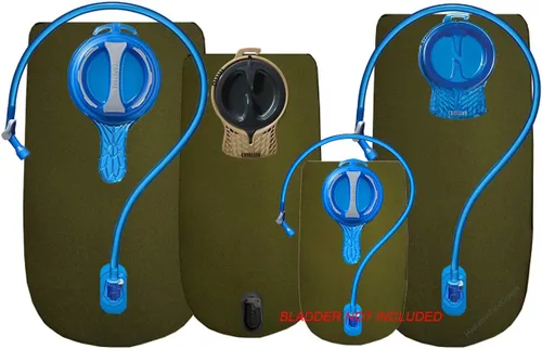 Los aisladores de vejiga son compatibles con la vejiga de agua Camelbak. Se adapta a antidoto MIL Spec y Crux Verde OD