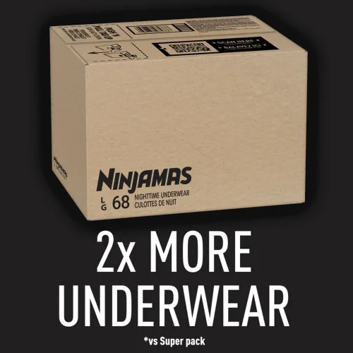 Miniatura 4 de Pampers Ninjamas + Oral-B Cepillo de dientes, pantalones de entrenamiento nocturno para niños, 68 unidades, talla L y Oral-B Kids Power Cepillo