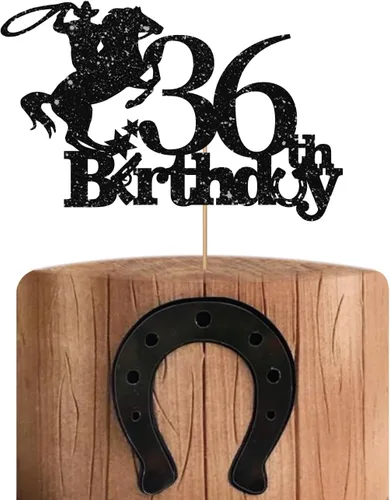 Miniatura 34 de Cowboy - Decoración para pastel de cumpleaños 40 para hombres, decoración de pastel de cumpleaños 40 para hombres, decoración de pastel