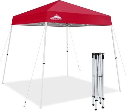 Miniatura 51 de Eagle Peak - Pérgola plegable (10.0 x 10.0 pies), patas inclinadas, de tela, para exteriores, fácil de montar, Negro