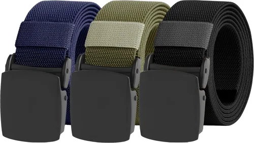 Miniatura 41 de UNGGJKB Men's Tactical Belt, Nylon Casual Elastic Belt, Work Belt That Can Be Cut And Adjusted