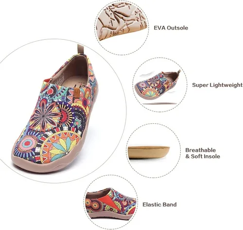 Miniatura 6 de UIN - Zapatos de viaje de lona pintada para mujer