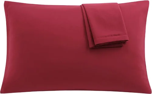Miniatura 24 de uxcell Paquete de 2 fundas de almohada de microfibra suave serie 1800 con cremallera estándar (20 x 26 pulgadas), color dorado