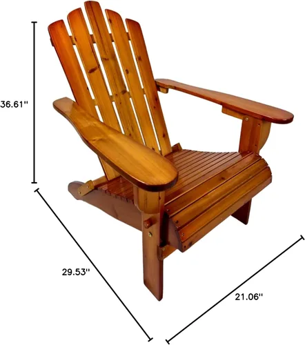 Miniatura 2 de Folding Adirondack Chair – Outdoor Chairs for Patio, Garden, Fire Pit 250 LBS Capacity, Solid Hardwood, Wide Armrests