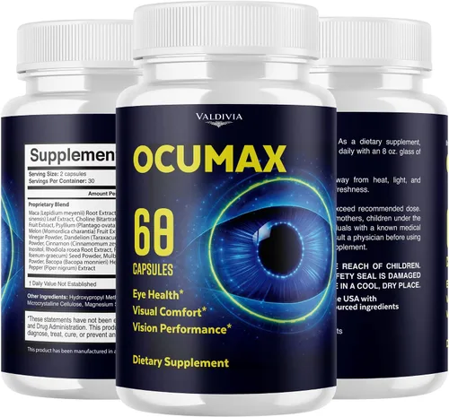 Miniatura 6 de OcuMax Cápsulas OcuMax OcuMax Advanced Eye Health Support Máxima Fuerza, Suplemento Todo Natural Vitaminas para Salud General y Apoyo al Bienestar