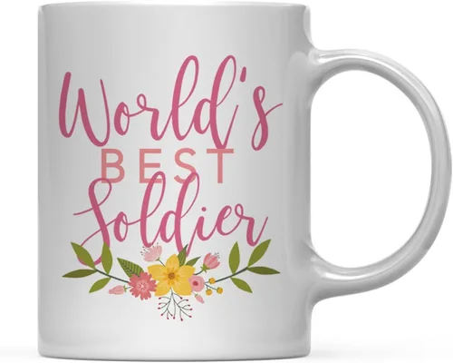 Miniatura 37 de Andaz Press Taza de café de 11 oz, regalo de broma de la mejor abbuela del mundo, diseño floral, paquete de 1
