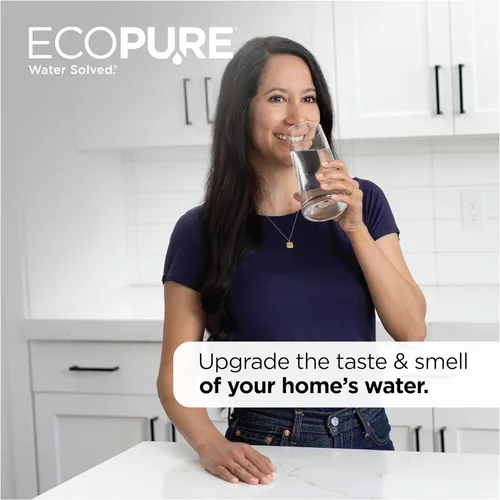 Miniatura 4 de EcoPure ECOP20 Sistema de filtro de agua para debajo del fregadero de 2 etapas - Certificado NSF para reducir 58 contaminantes - Agua potable limpia