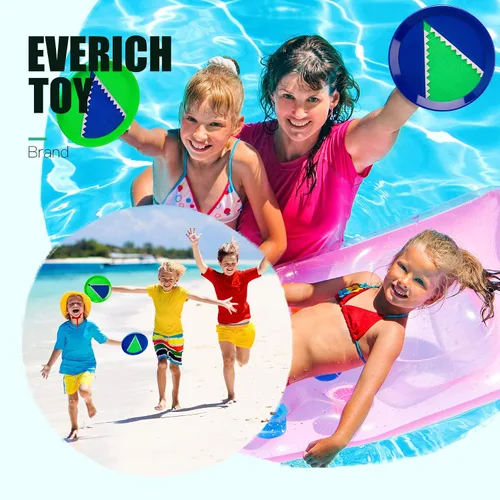 Miniatura 6 de EVERICH - Juego de pelota de lanzamiento y captura mejorado, juegos para interiores y exteriores para niños de 3 a 12 años, juguete de agua