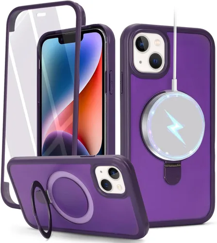 Miniatura 12 de Cavor Funda para iPhone 13 e iPhone 14, Compatible con Magsafe, Funda para iPhone 14 con Protector de Pantalla, Soporte Funda Protectora Magnética