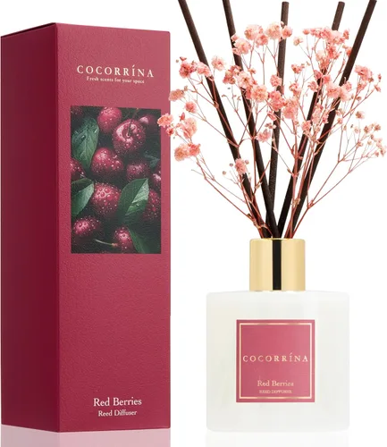 Miniatura 39 de Cocorrína Juego de difusor de varillas - Difusor perfumado de rosa satinada con varillas para el hogar, difusor de varillas para decoración