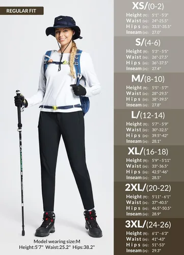 Miniatura 6 de BALEAF Women's Fleece Lined Snow Ski Pants Waterproof Windproof Softshell Insulated Slim Thermal Pants Zipper Bottom Leg