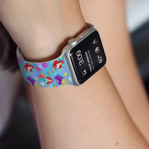 Miniatura 4 de Correa de silicona de dibujos animados compatible con Apple Watch de 1.496 pulgadas/1.575 pulgadas/1.614 pulgadas/1.654 pulgadas/1.732