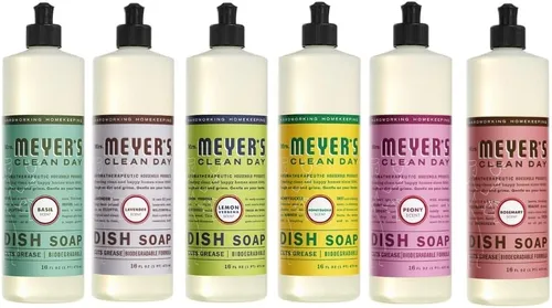 Miniatura 12 de Mrs. Meyer's - Detergente líquido para platos, aroma a pinos de Iowa, fórmula biodegradable, edición limitada, paquete de 3 unidades, 16 fl oz