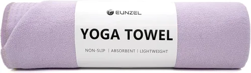 Miniatura 20 de Toalla de yoga Eunzel, toalla para esterilla de yoga caliente con puntos de agarre absorbentes de sudor, antideslizante para yoga caliente, pilates