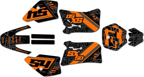 Miniatura 7 de Kit de gráficos para KTM 50SX MINI SX50 (1998-2001) Serie Cyrus Rosa 16 Mil - Adhesivos para moto Dirt Pit Bike Motocicleta, accesorios de motocross