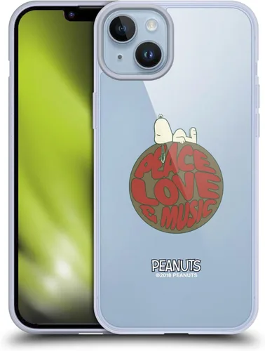 Miniatura 165 de Head Case Designs Funda de gel Woodstock 50th con licencia oficial de Peanuts Snoopy Guitar 1969 [protección de grado militar] compatible con Apple