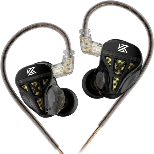 Miniatura 10 de KZ DQS Dynamic Driver - Auriculares intrauditivos semiabiertos con sonido HiFi y auriculares, auriculares KZ Extra Bassy Drummer in Ear Monitor