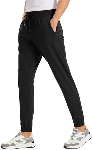 CRZ YOGA Pantalones deportivos de golf elásticos en 4 direcciones con bolsillos de 30 pulgadas para hombre, pantalones de trabajo, gimnasio,