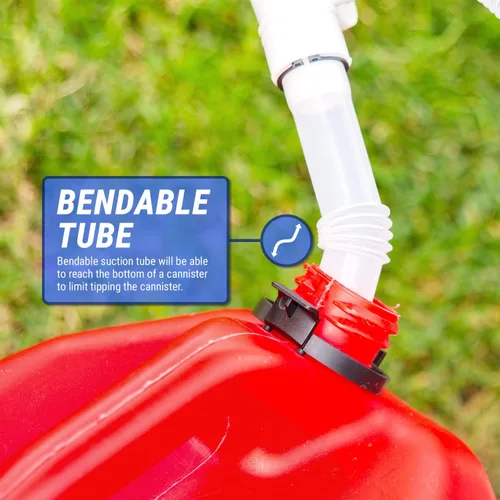 Miniatura 5 de TERA PUMP Bomba de Transferencia de Combustible Manual Duradera Sifón, Bomba de Sifón Manual para Gasolina, Diésel, Aceites Ligeros, Queroseno, Agua