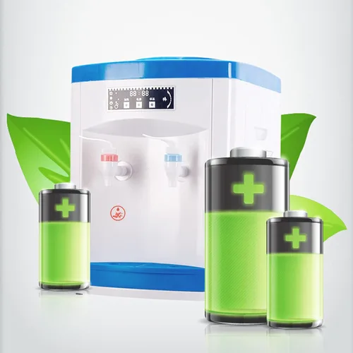 Miniatura 5 de Dispensador de enfriador de agua de carga superior, dispensador eléctrico de agua fría caliente de escritorio de 5 galones, agua hirviendo con Azul