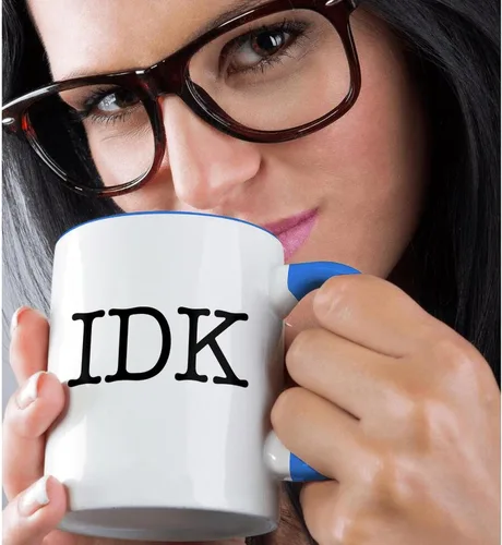 Miniatura 2 de 3dRose Idk - Taza de dos tonos, 11 onzas, multicolor 2-Varios