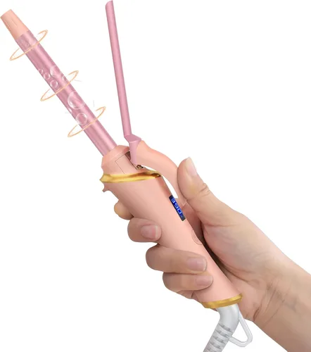 Miniatura 12 de Ukliss Mini rizador de 1/2 pulgada, rizador de barril pequeño de viaje para cabello corto y flequillo, calor rápido de 30 segundos, 5 ajustes