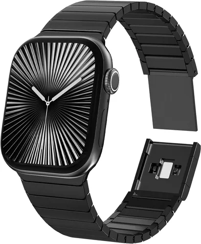 Miniatura 41 de KADES Correa de acero inoxidable compatible con Apple Watch Band Ultra 3/2/1 de 1.73 pulgadas Series 11/10 de 1.81 pulgadas/1.65 pulgadas, Series