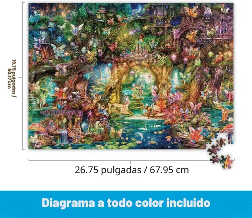 Miniatura 3 de Buffalo Games - Aimee Stewart The Butterfly Ball - Rompecabezas de 1000 piezas, fabricado en Estados Unidos, tablero reciclado premium, diagrama