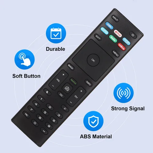 Miniatura 2 de 2 paquetes XRT136 reemplazados de control remoto sin reloj para VIZIO Smart TV D-Series M-Series P-Series V con VUDU Netflix PrimeVideo Xumo Hulu