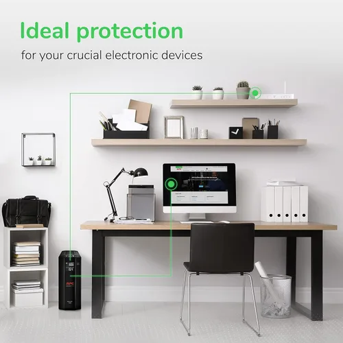 Miniatura 8 de APC UPS Batería de reserva y protector de sobretensiones con AVR, 1500 VA, APC Back-UPS Pro (BX1500M) y batería de reserva y protector