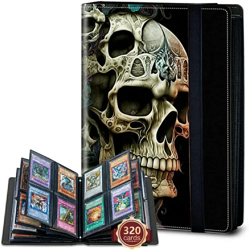 Miniatura 49 de Rossy Carpeta de tarjetas con 4 bolsillos, carpeta de tarjetas intercambiables, álbum de colección de tarjetas, para 160 tarjetas, carpeta