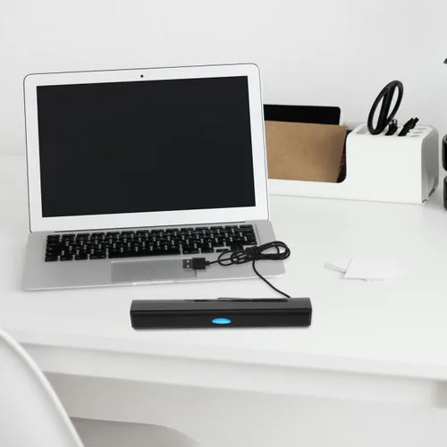 Miniatura 7 de HOMSFOU Barra de sonido de TV Barra de sonido USB Altavoz USB Surround Sound Bar, mediano, negro