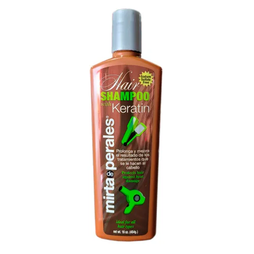 Miniatura 2 de Mirta De Perales Champú para el cabello con queratina 16 Oz. 2-PACK