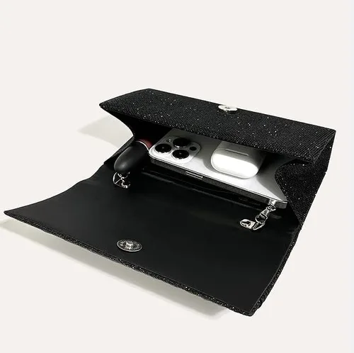 Miniatura 8 de wydzrt Bolso de noche para mujer, bolso de mano brillante de los años 20, cola de pavo real, formal, boda, fiesta, cóctel, fiesta, un hombro, bolso