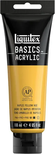 Miniatura 109 de Liquitex BASICS Pintura Acrílica, Botella de 400ml (13.5 oz), Blanco Titanio Titanio Blanco