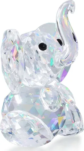 Miniatura 9 de DUQGUHO Mini elefante negro regalos para mujer, estilo moderno, estatua de animal pequeño, 2 piezas de decoración de elefante para estantes
