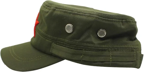 Miniatura 3 de COOLSOME Vintage Fatigue Red Star Mao Army Sombrero militar