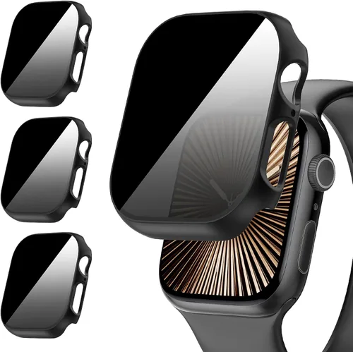 Miniatura 14 de Suoman Paquete de 3 fundas protectoras de pantalla de privacidad para Apple Watch de 1.575 pulgadas (1.575 pulgadas), antiespías, ultrafina