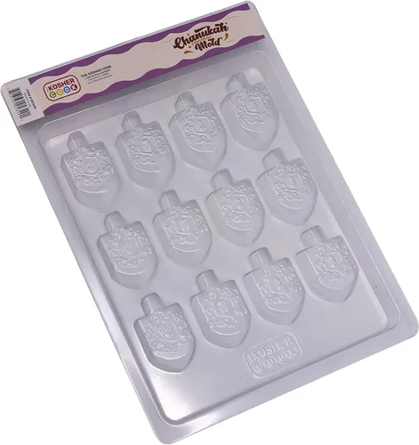 Miniatura 5 de Moldes de chocolate Hanukkah - Moldes de plástico en forma de Dreidel para chocolate - Molde de Janucá Dreidel - The Kosher Cook