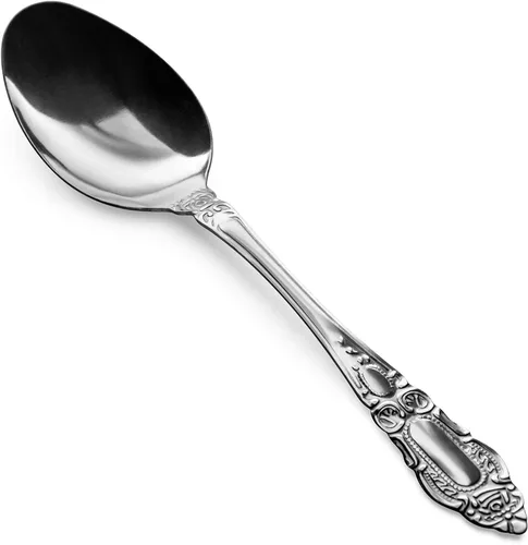 Miniatura 8 de DecorRack 12 cucharas de cena, cucharas de acero inoxidable de grado alimenticio, 7.5 pulgadas, cubiertos para el hogar, restaurante, lavavajillas
