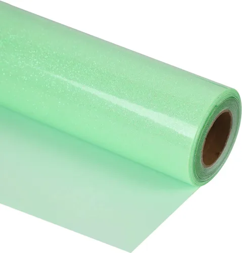 Miniatura 58 de Guangyintong Rollos de Vinilo Amarillo de Transferencia de Calor HTV, 12" x 8 pies, Superficie Brillante de Vinilo para Planchar en Camisetas, Fácil