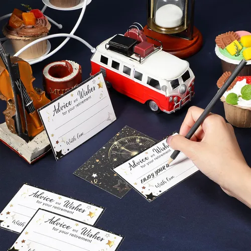 Miniatura 4 de Funrous 51 cajas de tarjetas de jubilación, tarjetas de consejos y buenos deseos para mujeres y hombres, decoraciones de fiesta de jubilación