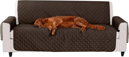 Miniatura 16 de Furhaven - Funda para muebles de sala de estar para perros y gatos, protector reversible de dos tonos, resistente al agua, lavable, color expreso