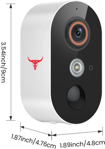 Miniatura 9 de Cámara de seguridad inalámbrica de 1080p con detección humana de IA, visión nocturna, conversación de 2 vías, almacenamiento en la nube, WiFi