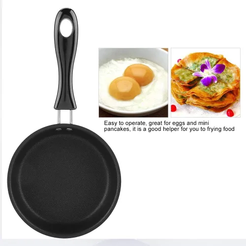 Miniatura 7 de pequeña sartén pequeña tortilla de inducción para huevos sartenes huevo solo panqueque una sartén antiadherente antiadherente mini 5 pulgadas hob